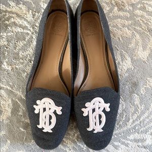 Tory Burch Heather Grey Antonia Loafer Size 9